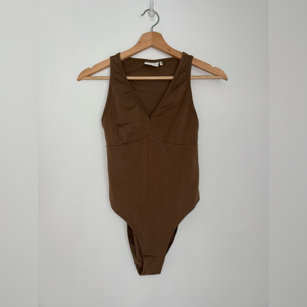 Richer Poorer Brown V-Neck Bodysuit
